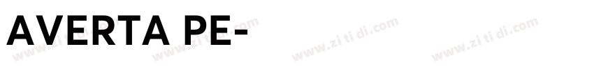 AVERTA PE字体转换